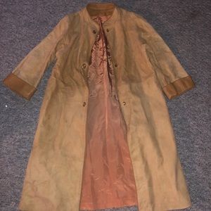 Custom Made Leather Trench Coat